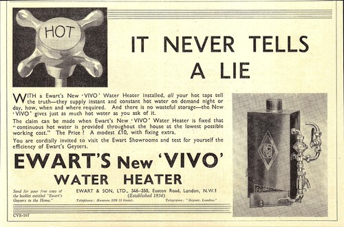Original 1933 advert ewart - 1933, ewart's