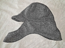 English Civil War MONTERO Hat 23" /58.5cm NEW Grey Wool Balaclava Linen lined