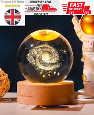 USB 3D Moon Planet Globe || Galaxy Night Light || LED Crystal Ball || Table Lamp