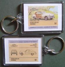 1948 CHRYSLER Town & Country Car Stamp Keyring (Auto 100 Automobile)