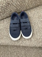 Next Boys Kids Children Navy Blue Casual Trainers UK Size 13