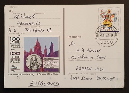 Germany stamps 1989 postal - germany,