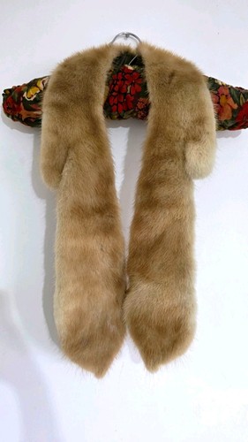 Vintage genuine mink fur stole - genuine,