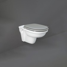 RAK Washington Rimless Wall Hung Toilet + Grey Seat