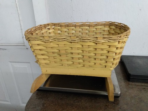 Vintage wood wicker - wicker, rocker
