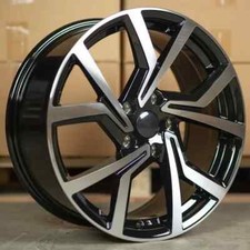 18"club sport black pl alloy wheels vw golf audi/vw/tt/t4/a4/a3/a6/skoda + tyres