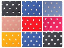 20mm White Stars on Coloured