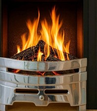 Chrome Fire Fret 16" For Gas Or Electric Fire New Boxed