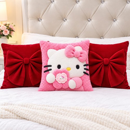 3pcs throw pillow set cute - set,