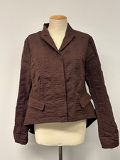 Rundholz Mainline Womens Brown Maroon Button Up Jacket Size M Avant Garde Style
