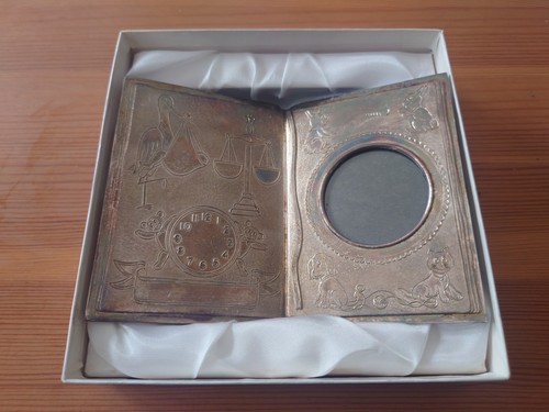 Silver plated diary - plated, made