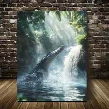 Crocodile Splashing in