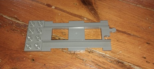 Duplo train track end plate - train,