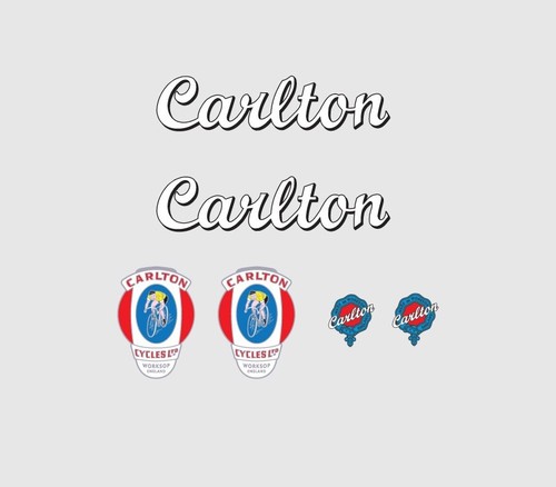 Carlton bicycle decals - bicycle,