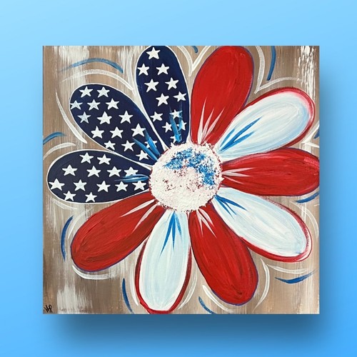 Hand painted patriotic usa - hand,