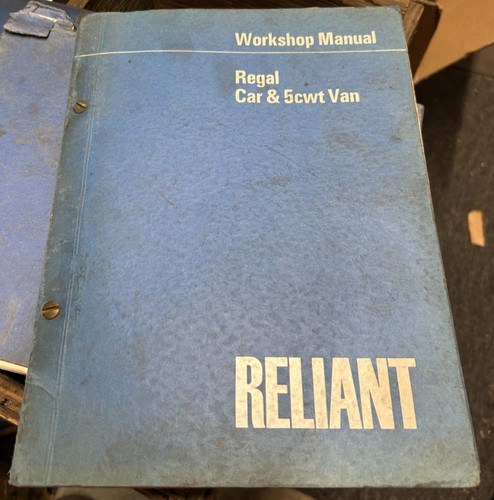 Reliant regal 5cwt van - regal,