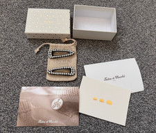 French Designer Tartine Et Chocolat Pearl Hair Clip  Small New With Box