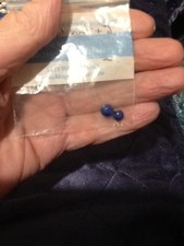 2 stunning Lapis Lazuli stones 6mm & 7mm