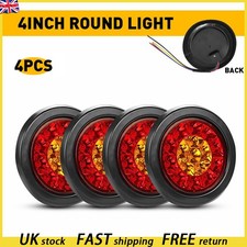 4x Tail Lights 4" Round