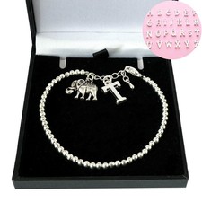 Elephant Bracelet with Letter