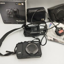 Canon PowerShot G15 Camera 28mm Wide Lens 12MP 3.0 inch LCD Boxed Working