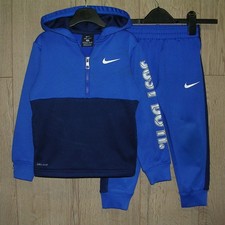 Nike Boys Blue 1/4 Zip Hoodie