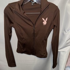 Playboy brown fitted Zip Up