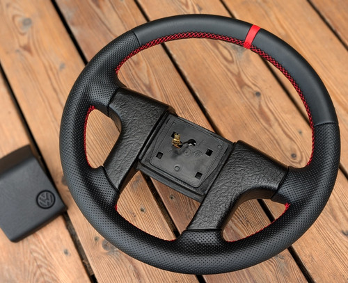 New leather steering wheel for - wheel,