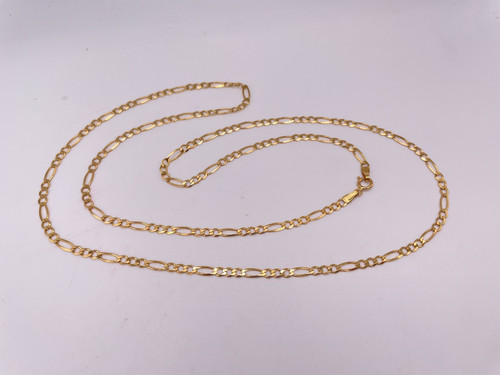 9ct gold hallmarked figaro - gold,