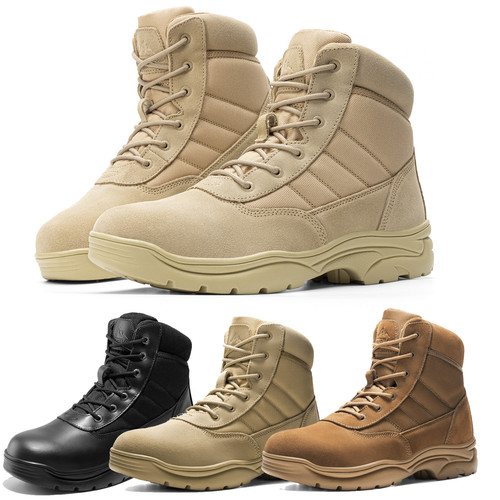 Mens military boots - military, motorcycle