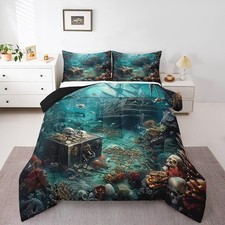 Pirate Ship King Bedding