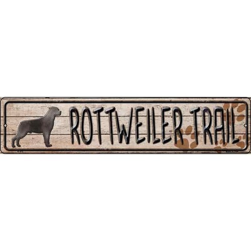 Rottweiler trail x18 - 4"x18", metal