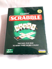 CLASSIC SCRABBLE CARDS GAME NEW SEALED  136 CARDS 2-4 PLAYERS 3 WAYS  TO PLAY