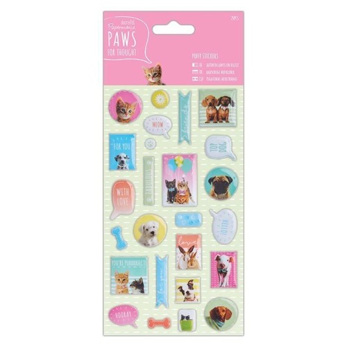 New docrafts puffy stickers - puffy,