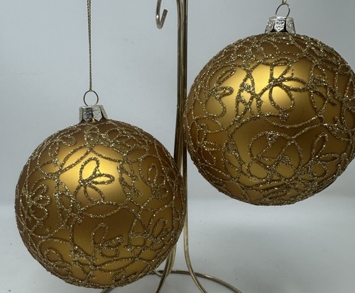 Large glass christmas tree - large, 4"