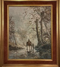 Oil painting Landscape with