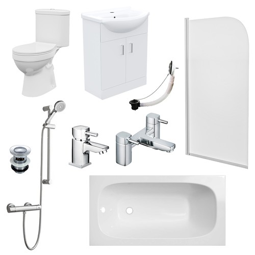 Bath suite 1400mm bathtub with - 1400mm,