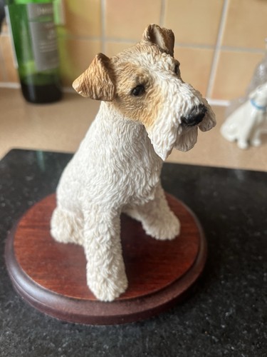Wire fox terrier dog figurine - wire,