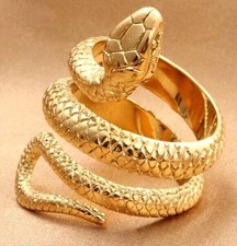 Gold Snake Ring – Adjustable