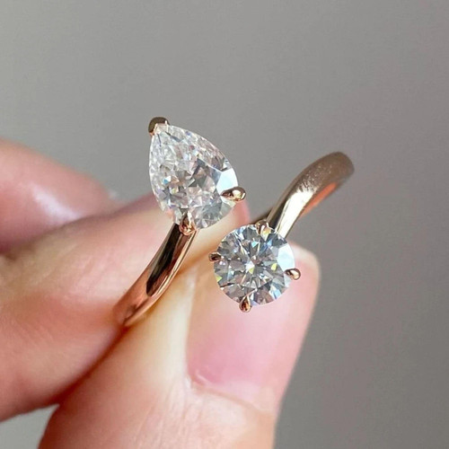Carat round pear - &, lab