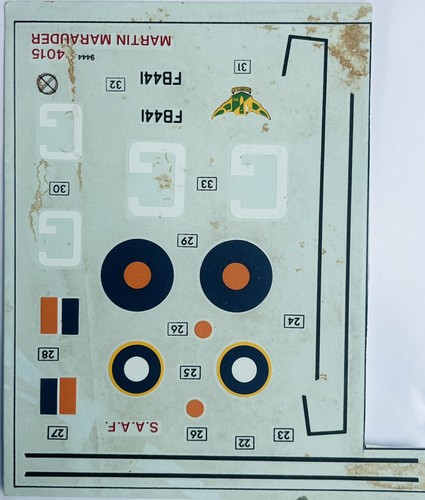 Decals airfix 1 72 - |, martin