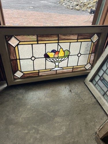 Sg4681 antique stained - stained, glass