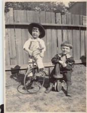 Antique 1921 Kids Playing