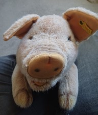 VINTAGE STEIFF PLUSH PIG
