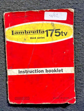 Original Lambretta Early Series 3 TV175 Instruction Booklet  4/62