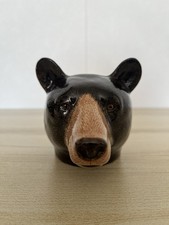 Quail Ceramics Black Bear Face
