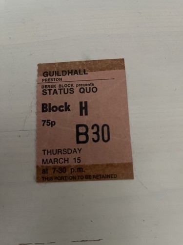 Status quo concert - status,