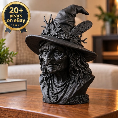 Witch bust statue - statue, crone