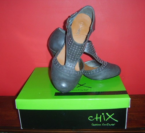 Ladies chix grey - chix, studded