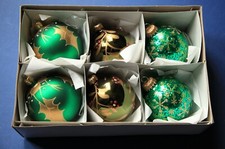 Set of 6 large green